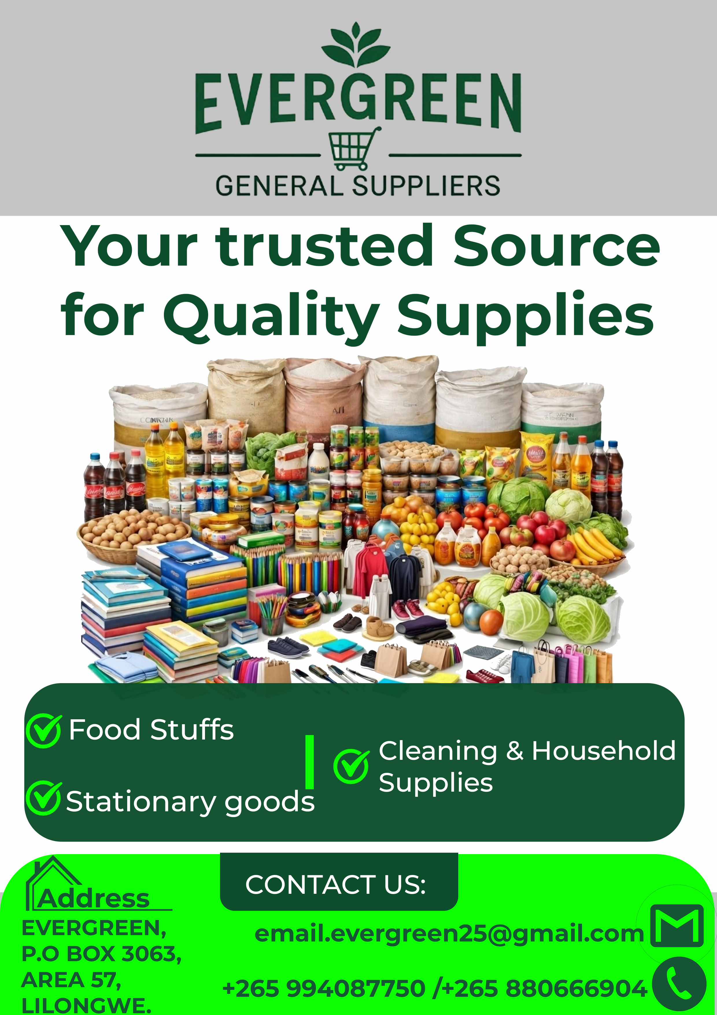  Evergreen General Suppliers